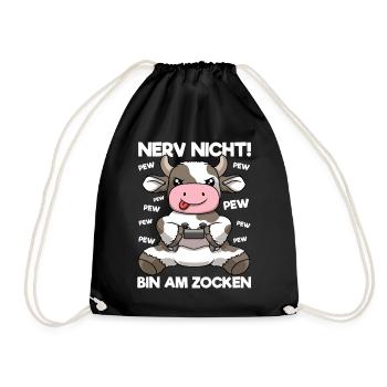 Nerf pas sur le jeu Vache de jeu - Sac de sport léger - noir - Devant