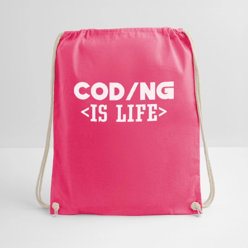 Coding Ist Leben Code Programmierer Coder Turnbeutel