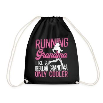Running Runner Half Marathon - Drawstring Bag - black - Front