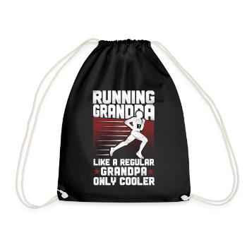 Running Runner Half Marathon - Drawstring Bag - black - Front
