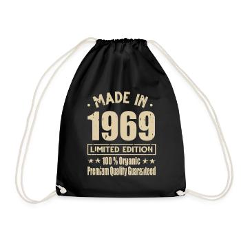 Fabriqué en 1969 Vintage Retro Limited Edition - Sac de sport léger - noir - Devant