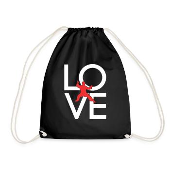 Martial arts - Drawstring Bag - black - Front