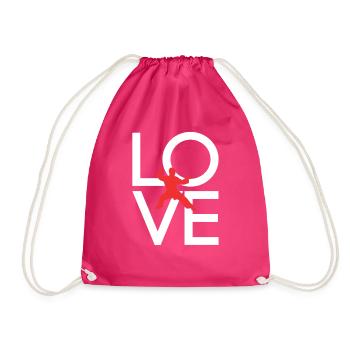 Martial arts - Drawstring Bag - fuchsia - Front