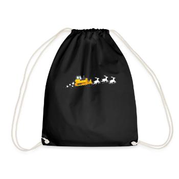 Traîneau du Père Noël à chargement frontal - Funnier - Sac de sport léger - noir - Devant