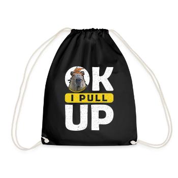 OK JE TIRE VERS LE HAUT capybara - Sac de sport léger - noir - Devant