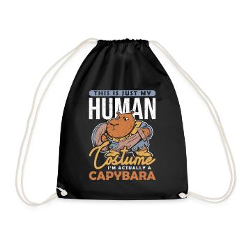 C’est mon costume humain Im a Capybara - Sac de sport léger - noir - Devant