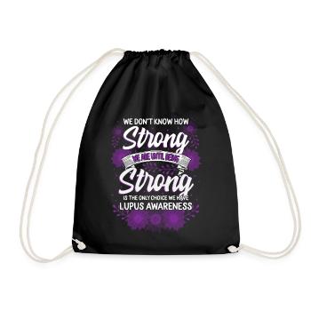 Chemise de sensibilisation au lupus, nous ne savons pas à quel point c’est fort - Sac de sport léger - noir - Devant