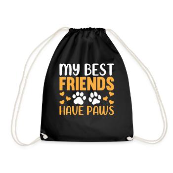 Propriétaires de chiens et de chats - Mes meilleurs amis h - Sac de sport léger - noir - Devant