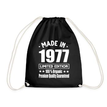 Fabriqué en 1977 Vintage Retro Limited Edition - Sac de sport léger - noir - Devant