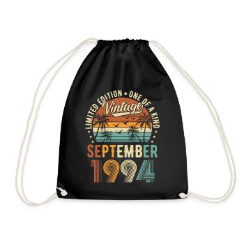 Édition limitée Septembre 1994 Cadeau d’anniversaire - Sac de sport léger - noir - Devant