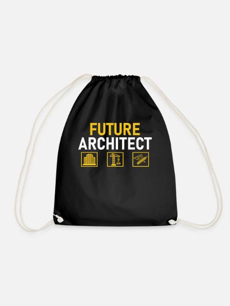 Futur architecte constructeur Dessins Maisons - Sac de sport léger - noir