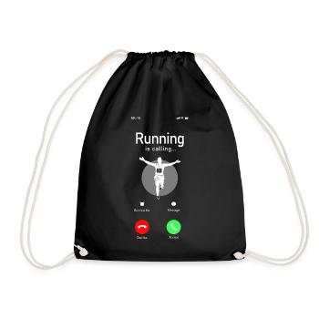Running Runner Half Marathon Téléphone - Sac de sport léger - noir - Devant