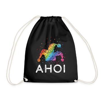 Carnaval d’Ahoi Confettis Carnaval FIERTÉ LGBTQ - Sac de sport léger - noir - Devant