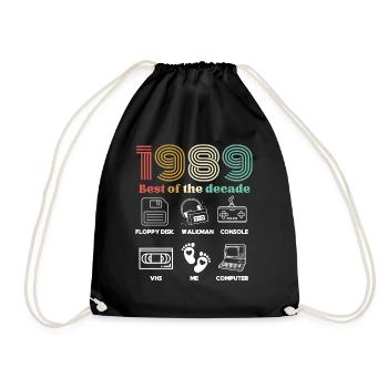 Best of the Decade 1989 - Sac de sport léger - noir - Devant