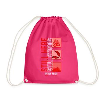 Kolonisationshemd, noch hier noch starker T-Shirt, - Turnbeutel - Fuchsia - Vorne