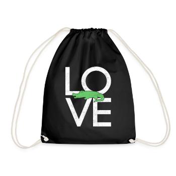 Crocodile - Drawstring Bag - black - Front