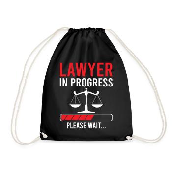 Slogan de l’avocat - Avocat en cours s’il vous plaît - Sac de sport léger - noir - Devant
