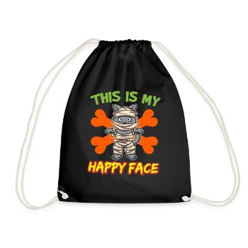 C’est mon visage heureux drôle de monstre d’Halloween - Sac de sport léger - noir - Devant