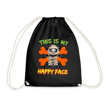 C’est mon visage heureux drôle de monstre d’Halloween - Sac de sport léger - noir - Devant