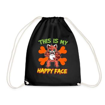 C’est mon visage heureux drôle de monstre d’Halloween - Sac de sport léger - noir - Devant