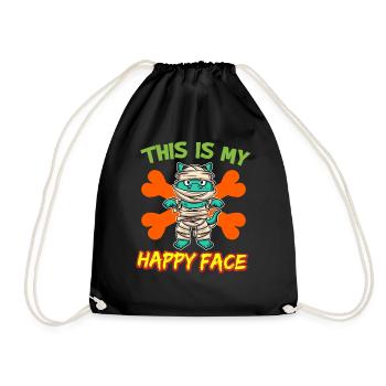 C’est mon visage heureux drôle de monstre d’Halloween - Sac de sport léger - noir - Devant