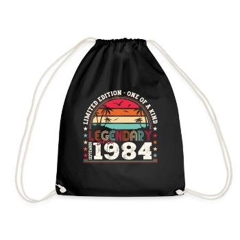 Légendaire cadeau du 38e anniversaire de septembre 1984 - Sac de sport léger - noir - Devant