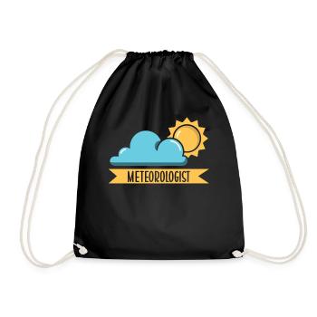 Météorologue Météorologie Météorologie Profession - Sac de sport léger - noir - Devant