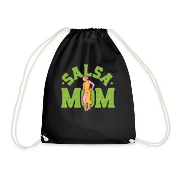 Salsa Mama Dancing Hobby Dancer Dance - Drawstring Bag - black - Front