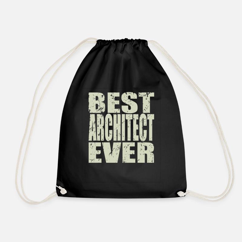 Best Architekt ever Architekt Geschenk - Turnbeutel - Schwarz