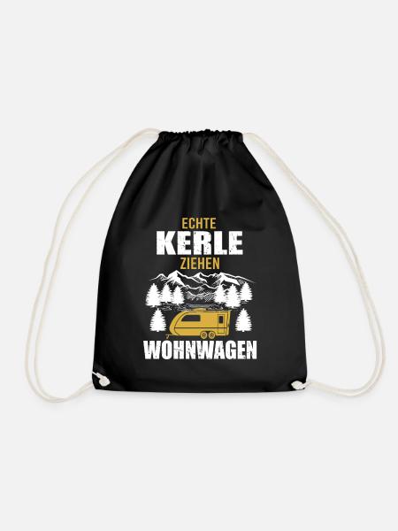 Wohnmobil Camping Zubehör - Turnbeutel - Schwarz