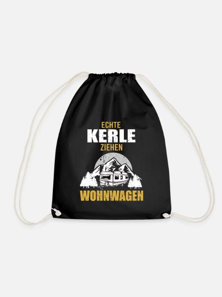 Wohnmobil Camping Zubehör - Turnbeutel - Schwarz