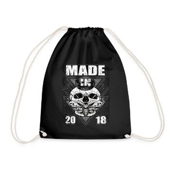 Fabriqué en 2018 Vintage Retro Limited Edition - Sac de sport léger - noir - Devant
