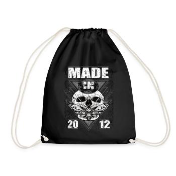 Made in 2012 Vintage Retro Limited Edition - Turnbeutel - Schwarz - Vorne