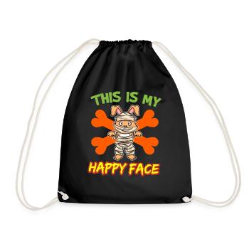 C’est mon visage heureux drôle de monstre d’Halloween - Sac de sport léger - noir - Devant