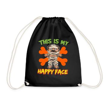 C’est mon visage heureux drôle de monstre d’Halloween - Sac de sport léger - noir - Devant