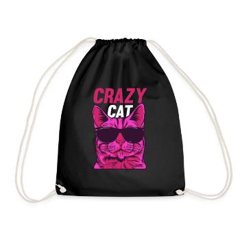 Cat Lovers Cat Owner Funny Cat Memes - Drawstring Bag - black - Front