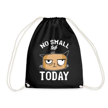 Cat Meme Cat Lovers Je ne parle pas de quoi aujourd’hui - Sac de sport léger - noir - Devant