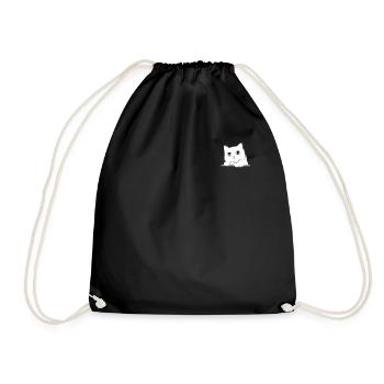Cat Owners Cute Cat Lovers Cute - Drawstring Bag - black - Front