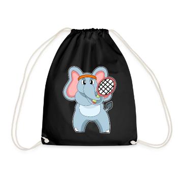 Raquette de tennis éléphant - Sac de sport léger - noir - Devant