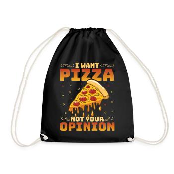 Chef Koch Pizza Pizzakoch Pizzeria Restaurant - Drawstring Bag - black - Front