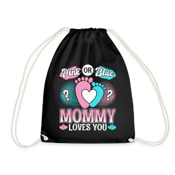 Mama Mutter Baby Geschenk Junge Mädchen - Turnbeutel - Schwarz - Vorne