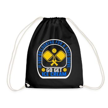If You're Looking For A Soft Serve Go Get Ice - Drawstring Bag - black - Front