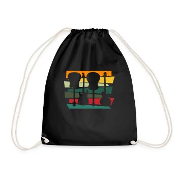 Guitare électrique Guitariste Guitare acoustique Musicien - Sac de sport léger - noir - Devant