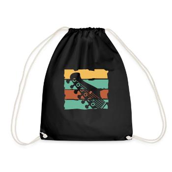 Guitare électrique Guitariste Guitare acoustique Musicien - Sac de sport léger - noir - Devant