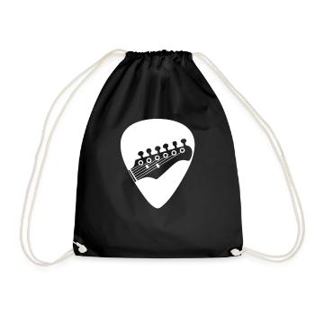 Guitare électrique Guitariste Guitare acoustique Musicien - Sac de sport léger - noir - Devant