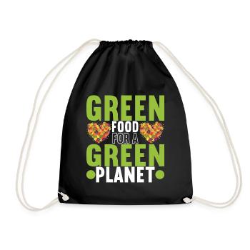 Vegan Vegetarians - Drawstring Bag - black - Front