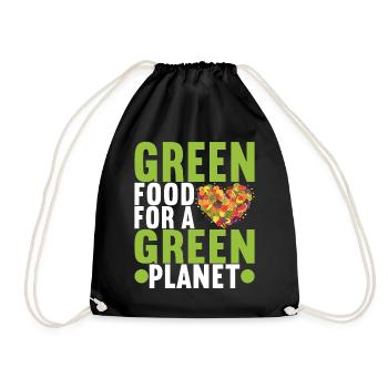 Vegan Vegetarians - Drawstring Bag - black - Front