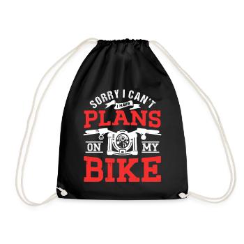 Je ne peux pas avoir de projets avec mon équipe de motards - Sac de sport léger - noir - Devant