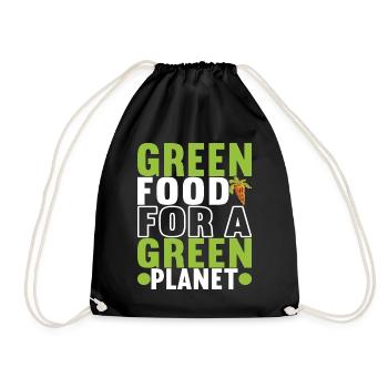 Vegan Vegetarians - Drawstring Bag - black - Front