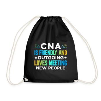 CNA Mama in the nursing home - Drawstring Bag - black - Front